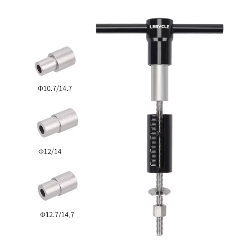 Asenna ja poista Lebyclen valmistamat alumiini- ja metalliholkit tai puristuslaakerit KROXNE - 1  