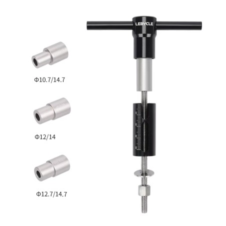 Instalar e remover casquilhos ou rolamentos de pressão fabricados pela Lebycle em alumínio e metal KROXNE - 1  