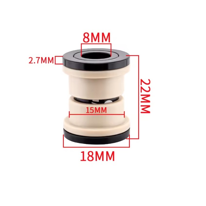 Čahure amortizera ID 8 mm - OD 12 mm - 22 24 32 44 50 52 54 68 mm KROXNE - 1  