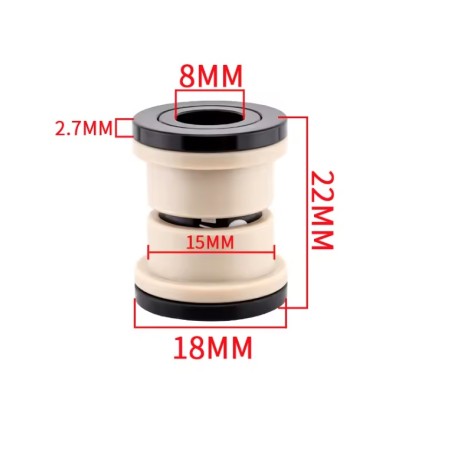 Bujes de amortiguador ID 8mm - OD 12mm - 22 24 32 44 50 52 54 68mm KROXNE - 1  