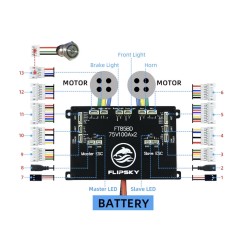 Controlador ESC Flipsky FT85bd com caixa de alumínio para skate elétrico, bicicleta, scooter ou moto KROXNE - 6  