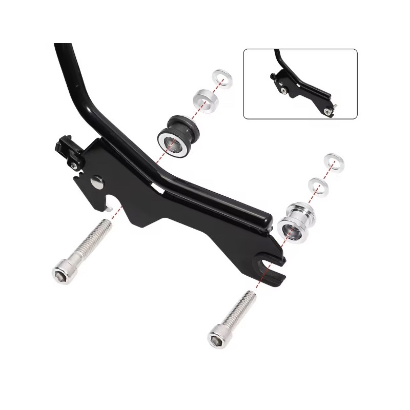 Kit d'accueil amovible pour Harley Street Bob FXBB Deluxe Heritage Deluxe Softail 2018-2024 KROXNE - 1  