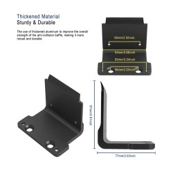 Guarda-lamas reforçado modificado com defletor anticolisão em alumínio para Dualtron Thunder, Victor, Achilles e DT3 Minimotors 