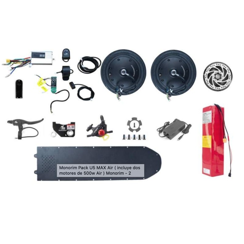 Monorim Pack U5 MAX Air (sisaldab kahte 500 W õhumootorit) Monorim - 1 Sisaldab kahte 500 W õhumootorit koos tubeless õhkrehvide