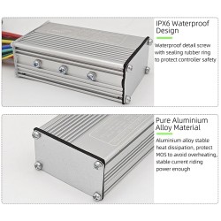 S866 Controller- und Display-Kit für Elektrofahrräder – 24 V, 36 V, 48 V – 250 W, 350 W, 500 W, 13 A, 15 A, 22 A  - 10 Bürstenlo