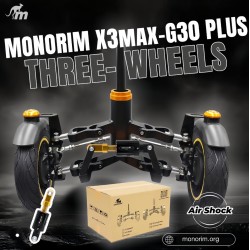Przednie zawieszenie Monorim X3 Max Air z dwoma kołami do Ninebot Max G30 & podobne hulajnogi – Część zamienna & amortyzator Mon