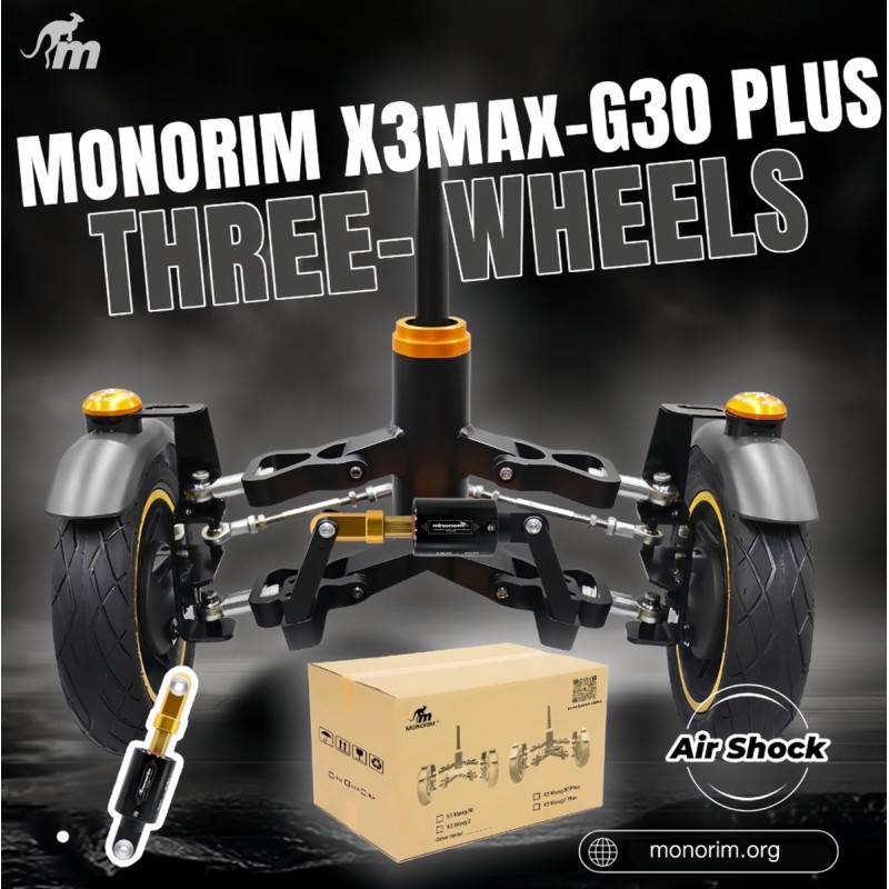 Suspension avant double roue Monorim X3 Max Air pour Ninebot Max G30 & scooters similaires – Rechange & amortisseur Monorim - 7 