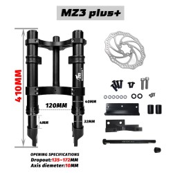 Monorim MZ3 Plus Dual Air front suspension for Segway ZT3 improved comfort  - 1  