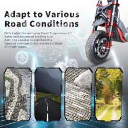 Suspensie fata Monorim MZ3 Plus Dual Air pentru Segway ZT3 confort sporit  - 13  