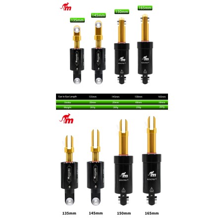 Monorim MXA air shock absorber for electric scooter and e-bike MTB  - 1 
MODEL: Monorim MXA Suspension
ADJUSTMENT: Adjustable ai