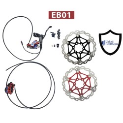 Complete Monorim EB01 4-piston hydraulic brake kit - levers, calipers, cable and brake disc Monorim - 6 Complete Monorim EB01 4-