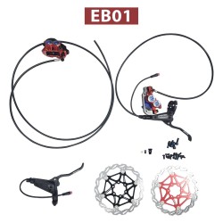 Kit complet de frein hydraulique Monorim EB01 4 pistons - leviers, étriers, câble et disque de frein Monorim - 9 Kit complet de 
