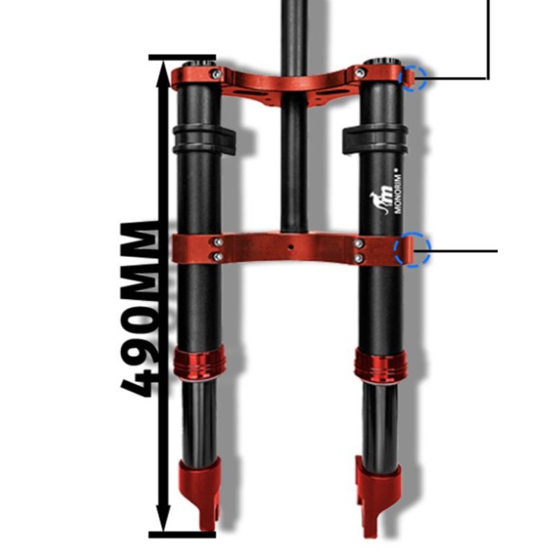Front suspension Monorim MD0 Coil Spring 490mm x 165mm  - 3 
Fitment: Monorim MD0 Coil Spring 490mm x 165mm for compatible build