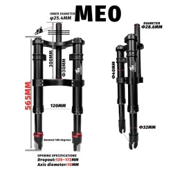 Monorim ME0 Air Front Suspension - Hidraulic version 565mm x 165mm  - 2 
Compatibility: Monorim ME0 Air front suspension Hidraul