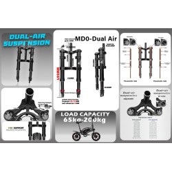 Monorim MD0 Dual Air Version 490mm x 165mm esivedrustus  - 13 
Sobivus: sobib konfiguratsioonidele, mis vajavad moot 490mm x 165