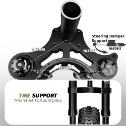 Vorderradfederung Monorim MD0 Air Hydraulic 490mm x 165mm  - 12 
Kompatibilitaet: fuer kompatible Monorim MD0 Gabel-Montagen; Ma
