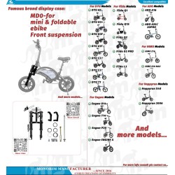 Predne odpruzenie Monorim MD0-FiidoQ  - 1 
Kompatibilita: predne odpruzenie Monorim MD0-FiidoQ pre Fiido Q (Q1/Q1S) a kompatibil