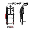 Monorim MD0-FiidoQ framfjadring  - 8 
Kompatibilitet: Monorim MD0-FiidoQ framfjadring for Fiido Q (Q1/Q1S) och kompatibla mini e