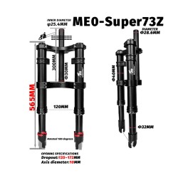 Esikahvli vedrustus Monorim MD0-Super73Z Super73 Z e-jalgrattale  - 5 
Sobivus: Monorim MD0-Super73Z esivedrustus Super73 Z-le v
