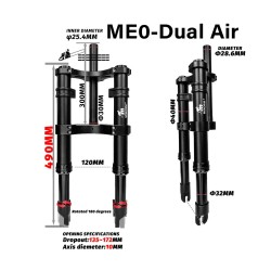 Monorim ME0 Dual Air Front Suspension 565mm x 165mm  - 7 
Fit: Monorim ME0 Dual Air front suspension 565mm x 165mm for upgrade b