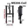 Przednie zawieszenie Monorim ME206 Dual Air version 565mm x 206mm  - 1 Kompatybilnosc: upgrade przedniego zawieszenia Monorim ME