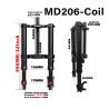 Suspensao dianteira Monorim MD206 Coil Spring version 490mm x 206mm  - 2 
Compatibilidade: suspensao dianteira Monorim MD206 Coi