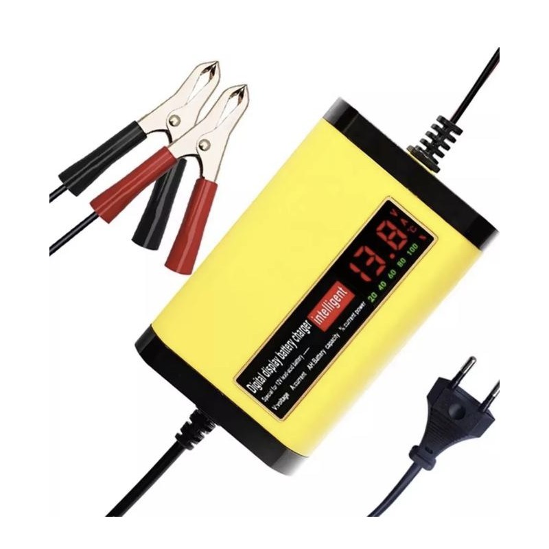 Zaryadnyy prystriy 12V 2A dlya svyntsevo-kyslotnykh bateriy 7Ah 12Ah 14Ah 20Ah  - 2 Osnovni kharakterystyky

Tsyfrovyi LCD-dyspl