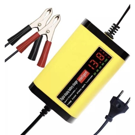 12V 2A battery charger for lead acid batteries 7Ah 12Ah 14Ah 20Ah  - 2 Main Features

Digital LCD display showing real-time volt