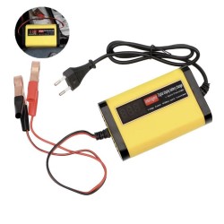 12V 2A akkumulátortöltő ólom-savas akkumulátorokhoz 7Ah 12Ah 14Ah 20Ah  - 1 Fo jellemzok

Digitális LCD-kijelzo, amely valos ido