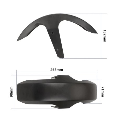 Perednie krylo dlia elektro-samokata Xiaomi 5 MAX  - 1  