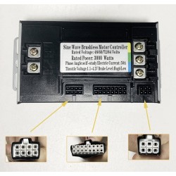 Brushless sine wave motor controller kit 48V 84V 50A 3000W with throttle and display  - 14 Product list

50A controller + 1 thro