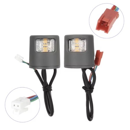 Clignotants LED pour trottinette Xiaomi 5/5 Pro/5 Plus/5 Max ou similaire - kit de signalisation sécurité  - 1 
Compatibilité pr