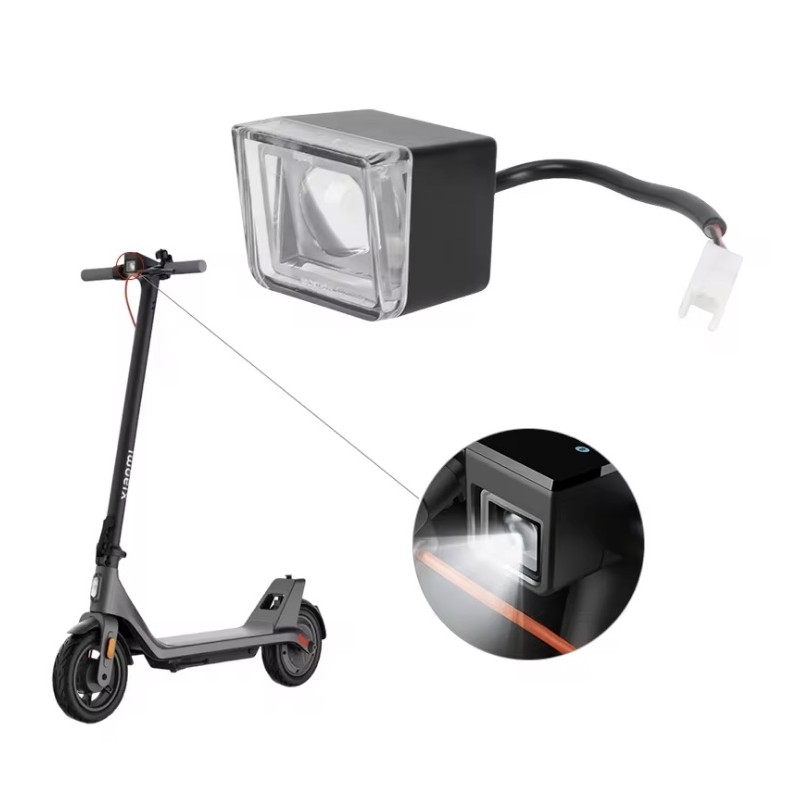 Framlampa för Xiaomi 4 Lite 2nd Gen elscooter – LED strålkastare fram för säkerhet  - 1 Exakt kompatibilitet: passar Xiaomi 4 Li