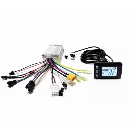 Controlador de motor sin escobillas para bicicleta eléctrica de 24V 36V 48V, 250W-350W-500W 25A con pantalla LCD UART  - 1  