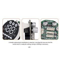 Painel de controlo ou ecra display para trotinete Xiaomi Electric Scooter Elite, painel de instrumentos substituicao  - 7 
Compa