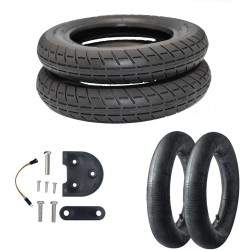 Комплекты колесных дисков бренда 10 дюймов Emove для Xiaomi PRO Черный - Красный - Белый  - 2  