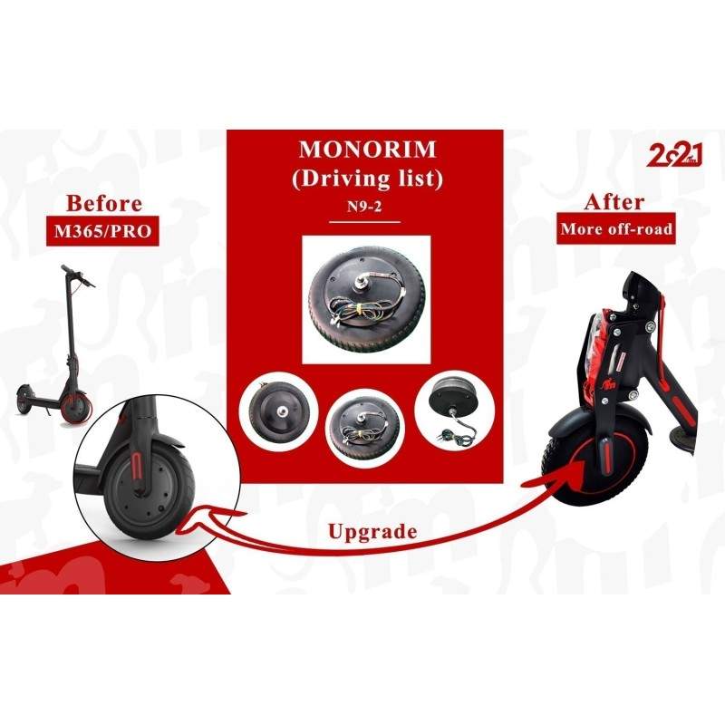 Высокомоментный двигатель 48v 500w IP67 для Xiaomi M365, 1s, Pro2 и M365 PRO. Monorim - 1 Высокомоментный двигатель 48v 500w IP6