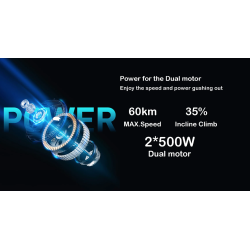 Kit diploú kinitíra AWD 1000w (dýo kinitíres 500w) - perilamvánei bataría kai óla ta aparaítita ilektronik Monorim - 1 Θα έχετε 