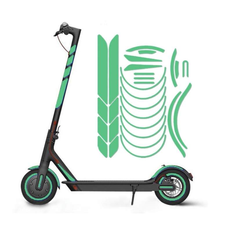 Отразяващи стикери за шасито Xiaomi M365, 1S, Pro2, M365 Pro и Essential Xiaomi - 21 Отразяващи стикери за шасито Xiaomi M365, 1