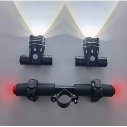 Dvojitá LED svetelná lišta pre elektrickú kolobežku Xiaomi s 1200mAh batériou  - 3 Dvojitá LED svetelná lišta pre elektrickú kol