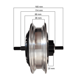 Motor traseiro 48v 500w para Kugoo M4, Ovex Z1 plus ou outros modelos. motor genérico adaptativo Kugoo - 2 Instale este motor co