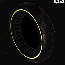 Tömör abroncs 9,2 x 2 hüvelyk (nagyon könnyű tömör kerék)  - 4 
Szereljen fel 9 hüvelykes tömör gumiabroncsokat – nincs több lap