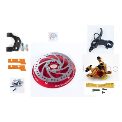 Komplekt zadnikh dyskovykh halʹm Monorim MD-MXR1 Pro dlya dvyhuna 350/500 Vt na skuteri Ninebot Max G30 abo podibnomu Monorim - 