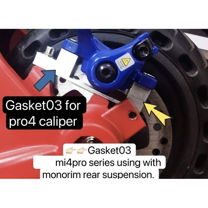 Tartó a féknyereghez MR1 és DMR1 hátsó felfüggesztésnél - Monorim Gasket 01, 02 és 03 Monorim - 5 
Szerelje be a konzolt a fékny