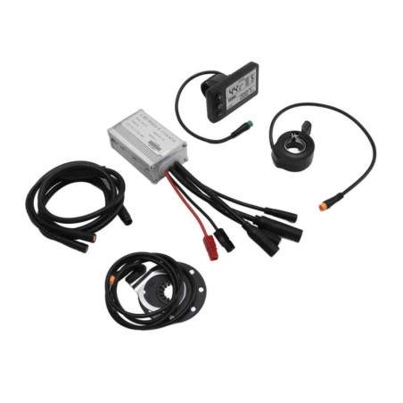 Kit controller completo impermeabile per bici elettrica con display a pannello S866 in versione 36v e 48v KROXNE - 1 Kit control