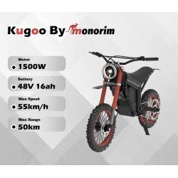 Monorim Argon elmotorcykel med 1500w motor och 16Ah batteri Monorim - 1 Monorim Argon elmotorcykel med 1500w motor och 16Ah batt
