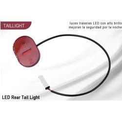 Baglygte til Xiaomi Scooter 4 (Mi4), Xiaomi 4 Pro eller lignende. Xiaomi - 5 Baglygte til Xiaomi Scooter 4 (Mi4), Xiaomi 4 Pro e