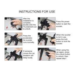 Alarme antivol universelle pour scooters électriques Xiaomi, Ninebot, Segway, Dulatron, Kaabo, Vsett ou similaires  - 3 Alarme a