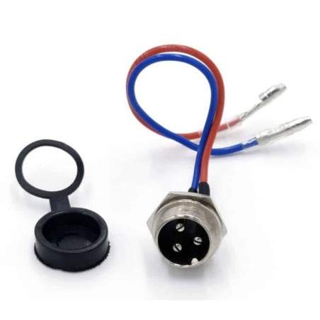 Porta de carregamento para conector GX16 para scooter, bicicleta ou veículo elétrico  - 1 Porta de carregamento para conector GX