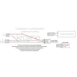 Cablu de conectare comutat pentru baterie externa compatibil cu scuter, bicicleta electrica sau similar  - 2 Cablu de conectare 